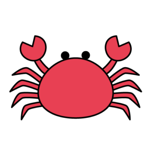カニのカラーイラスト
