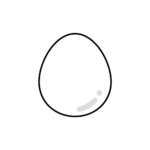 卵のカラーイラスト