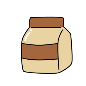 小麦粉のカラーイラスト