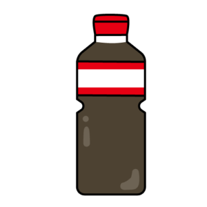 醤油のカラーイラスト