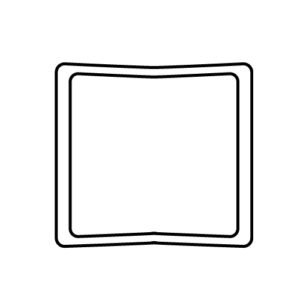 食パンのモノクロイラスト