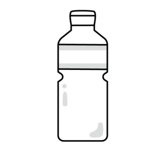 醤油のモノクロイラスト