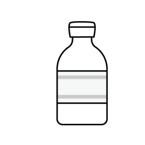 酢のモノクロイラスト