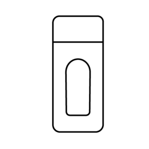 ソースのモノクロイラスト