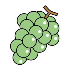 マスカットのカラーイラスト