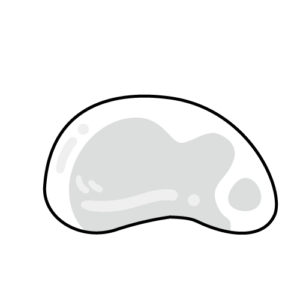 豚肉のモノクロイラスト