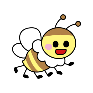 蜂のカラーイラスト