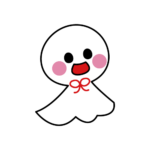 かわいいテルテル坊主のカラーイラスト