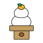鏡餅のカラーイラスト