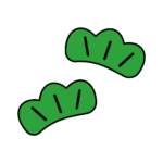 かわいい松のカラーイラスト