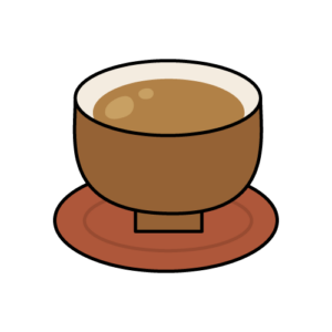 ほうじ茶のカラーイラスト