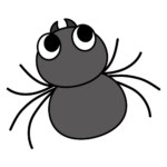 くものカラーイラスト