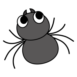 くものカラーイラスト